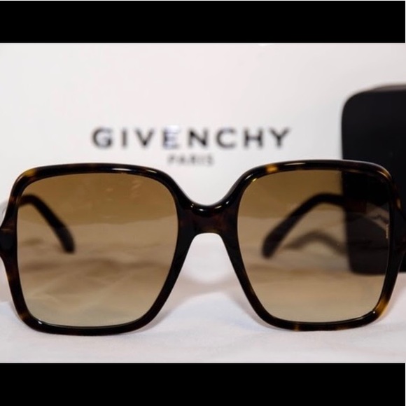 Givenchy Dark Havana Brown Gradient Square Sunglasses Case not included main image 14